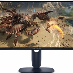 34.0” DELL VA  Alienware AW3425DWM Curved Black (1ms, 3000:1, 400cd, 3440x1440, 21:9, 178°/178°, 180Hz Refresh Rate, VESA DisplayHDR 400, TMDS, HDR, VRR, 2 x HDMI2.3, DisplayPort, USB Hub: 2 x USB3.2, Height Adjustment, VESA)
