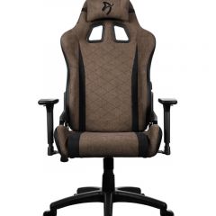 Gaming/Office Chair AROZZI Avanti SoftFabric, Brown, max weight up to 120kg, 3D Armrests, Rocking function that tilts the seat and backrest up to 12°, Head and Lumber cushions, Metal Frame, Nylon wheelbase , Gas Lift 4 class