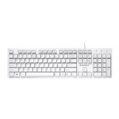 Gembird KB-MCH-03-W "Chocolate" Multimedia, Slimline keyboard with "chocolate" type keys, USB, White US-layout