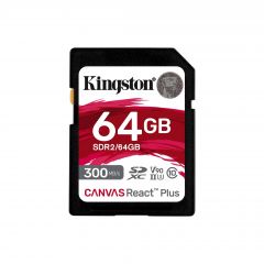 Card de memorie Kingston Canvas React Plus SD 64GB