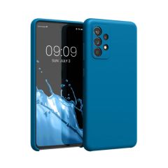 ЧЕХОЛ-ШЛЕМ ЖИДКИЙ СИЛИКОНОВЫЙ SAMSUNG A72, ДЖИНСОВЫЙ СИНИЙ