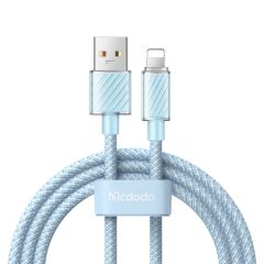 MCDODO КАБЕЛЬ DICHROMATIC SERIES USB-A TO LIGHTNING 3A 1.2M, BLUE