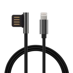 КАБЕЛЬ WK DESIGN CABLE USB TO LIGHTNING THRONE 2.1A 1M, BLACK