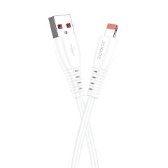 Jokade Кабель USB-A to Lightning 5A 1M JA043, белый