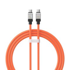 BASEUS CABLE COOLPLAY SERIES TYPE-C TO TYPE-C 5A 100W 1M, ORANGE