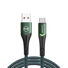 MCDODO КАБЕЛЬ MAGNIFICENCE SERIES USB-A TO LIGHTNING С ПЕРЕКЛЮЧАЮЩИМ СВЕТОДИОДОМ 1,2 М 2,0A, ЗЕЛЕНЫЙ