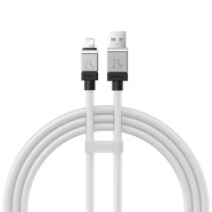 BASEUS CABLE COOLPLAY SERIES USB-A TO LIGHTNING 2.4A 12W 1M, WHITE