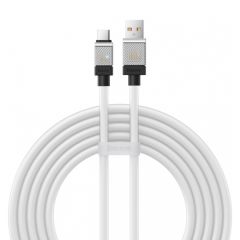 BASEUS CABLE COOLPLAY SERIES USB-A TO TYPE-C 5A 100W 2M, WHITE