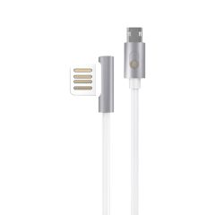 WK DESIGN КАБЕЛЬ USB - MICRO USB ТРОН 2.1A 1M, БЕЛЫЙ