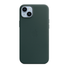 ЧЕХОЛ ORIGINAL LEATHER С MAGSAFE ДЛЯ IPHONE 15 PLUS/14 PLUS, FOREST GREEN