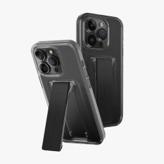 ЧЕХОЛ UNIQ ДЛЯ IPHONE 15 PRO MAX HELDRO MOUNT С ПОДСТАВКОЙ, ДЫМ
