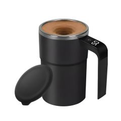 УМНАЯ КРУЖКА С АВТОМАТИЧЕСКИМ ПЕРЕМЕШИВАНИЕМ И ИНДИКАЦИЕЙ ТЕМПЕРАТУРЫ 380 МЛ, ЧЕРНАЯ