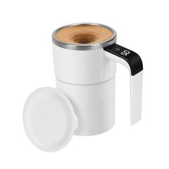 УМНАЯ КРУЖКА С АВТОМАТИЧЕСКИМ ПЕРЕМЕШИВАНИЕМ И ИНДИКАЦИЕЙ ТЕМПЕРАТУРЫ 380 МЛ, БЕЛАЯ