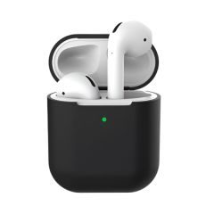 ЧЕХОЛ-ШЛЕМ СИЛИКОНОВЫЙ AIRPODS 2, ЧЕРНЫЙ