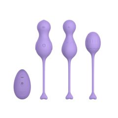 WINYI HEIDI KEGEL BALL SET 3IN1 IPX6 10 РЕЖИМОВ ВИБРАЦИИ, СИРЕНЕВЫЙ