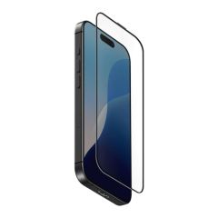 UNIQ GLASS SCREEN PROTECTOR OPTIX VIVID CLEAR ДЛЯ IPHONE 16, ЧЕРНЫЙ