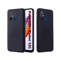 ЧЕХОЛ-ШЛЕМ ЖИДКИЙ СИЛИКОНОВЫЙ REDMI 12C, ЧЕРНЫЙ