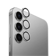 UNIQ OPTIX CAMERA LENS PROTECTOR ALUGUARD ДЛЯ SAMSUNG S25, СЕРЕБРИСТЫЙ