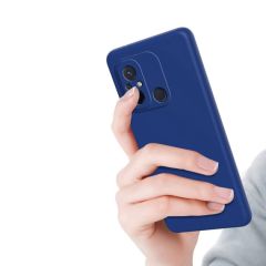 ЧЕХОЛ-ШЛЕМ ЖИДКИЙ СИЛИКОНОВЫЙ REDMI 12C, СИНИЙ