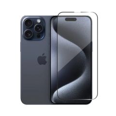 СТЕКЛО HELMET DIAMOND GLASS 5D IPHONE 15 PRO MAX, ЧЕРНЫЙ
