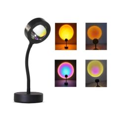 ШЛЕМ ЗАКАТ ПРОЕКЦИИ ЛАМПЫ 360 ГРАДУСОВ ВРАЩАЮЩИЙСЯ СВЕТОДИОДНЫЙ СВЕТ, МИКС ЦВЕТ