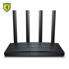 Wi-Fi роутер TP-LINK  Archer AX12 / AC1500 Dual Band / Wi-Fi6 / Gigabit / 1WAN+3LAN / 4 fixed antennas