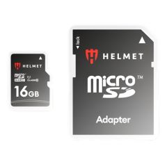 КАРТА ПАМЯТИ HELMET MICROSD (CLASS 10) UHS-I (U1) + SD-АДАПТЕР, БАЗОВАЯ ЛИНИЯ, 16 ГБ