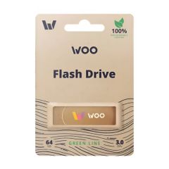 WOO USB DRIVE 3.0 GREEN LINE 64GB