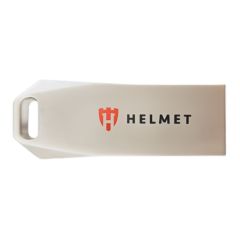USB-НАКОПИТЕЛЬ HELMET 3.2 METAL LINE 256 ГБ, СЕРЕБРИСТЫЙ