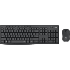 Клавиатура и мышь Logitech MK295, Беспроводное, Чёрный