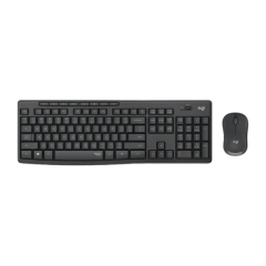 Клавиатура и мышь Logitech MK295, Беспроводное, Чёрный