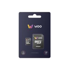 WOO MICROSD CARD UHS-I (U3) (V30) + SD ADAPTER, CHROMA, 128 ГБ