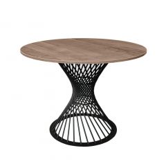 Masă FELICIA Colonial+Black Leg ∅100