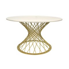 Masă SAFIRA Mătase Golden Legs Ø130