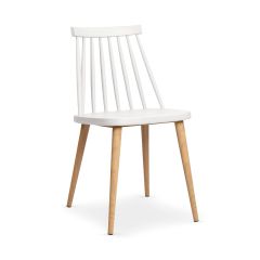 SCAUN JACK SL-7037 WHITE+TRANSPRINT LEGS