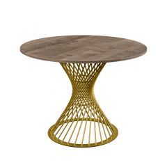 Masă FELICIA Colonial+Golden Leg ∅100