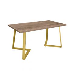 Masă FRIDA Colonial+Golden Legs 150×80