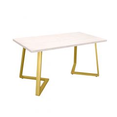 Masă FRIDA Mătase+Golden Legs 150×80