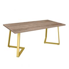 Masă FRIDA Colonial+Golden Legs 180×90