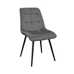 SCAUN CAPELLA CATIFEA DARK GREY HLR21+ BLACK LEGS