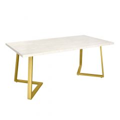 Masă FRIDA Mătase+Golden Legs 180×90