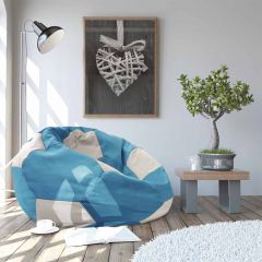 Fotoliu puf Bean-Bag Ball Blue-Grey
