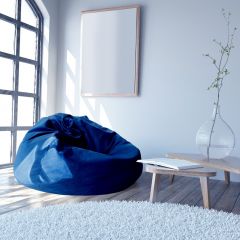 Fotoliu puf Bean Bag Color/Stofă Ø 95 Dark Blue