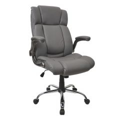 Fotoliu Birou/Gaming BX-3702 Grey/Piele-Eco