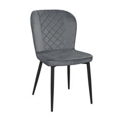 Scaun Tusk Catifea Grey HLR 21 + Black Legs