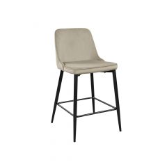 Scaun de Bar Clasic Small Beige HLR7+Black Legs