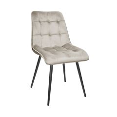 SCAUN CAPELLA CATIFEA BEIGE HLR7+BLACK LEGS