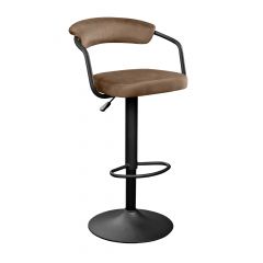 Scaun Bar SB-31 Catifea Brown MQCJ-10-B+Black Legs