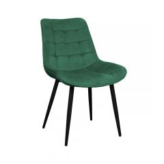 Scaun Hans Catifea Green HLR57 + Black Legs