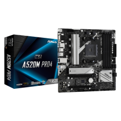 МАТЕРИНСКАЯ ПЛАТА ASROCK A520M PRO4 AM4 MICRO-ATX
